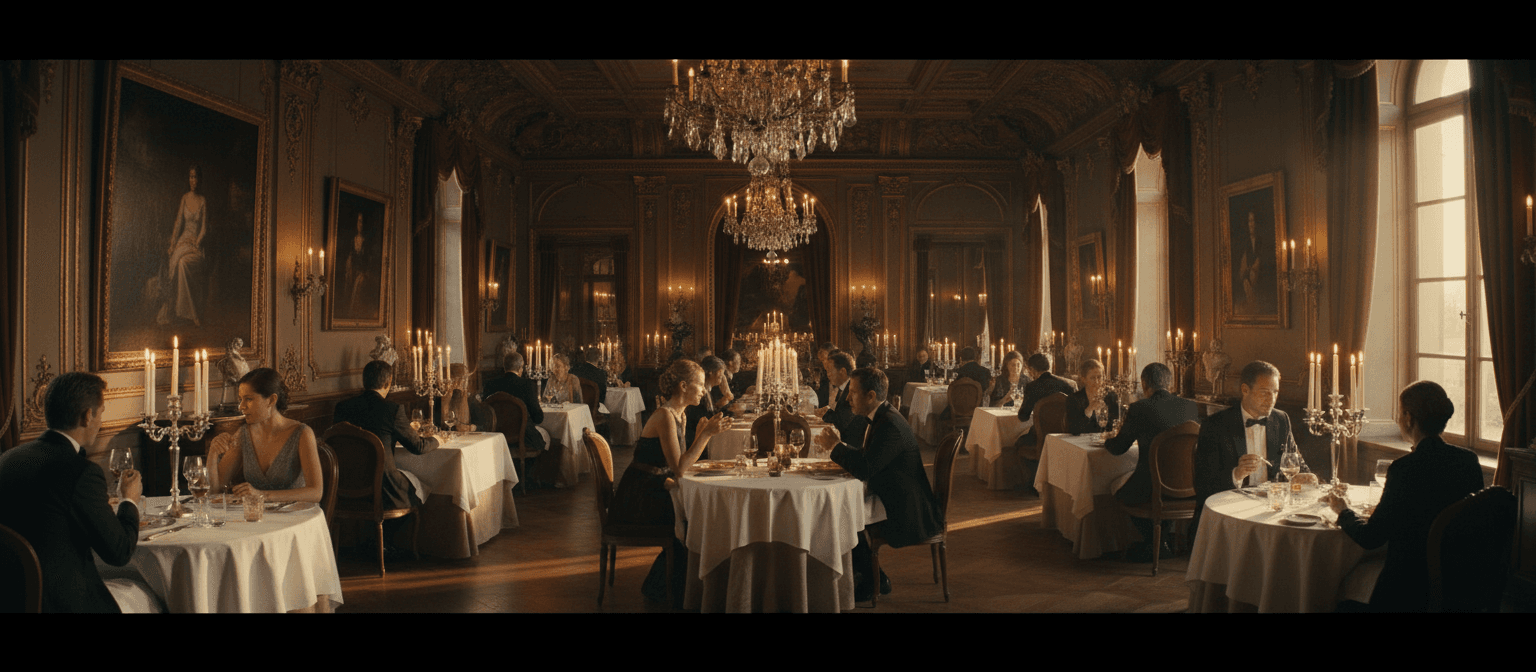 Encuentro privado de Soire en un salón iluminado por velas